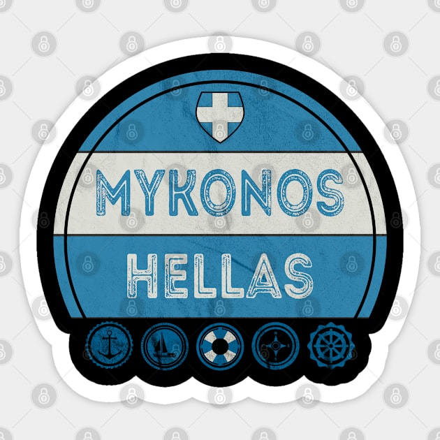 Mykonos Hellas Greece Souvenir Sticker by RegioMerch